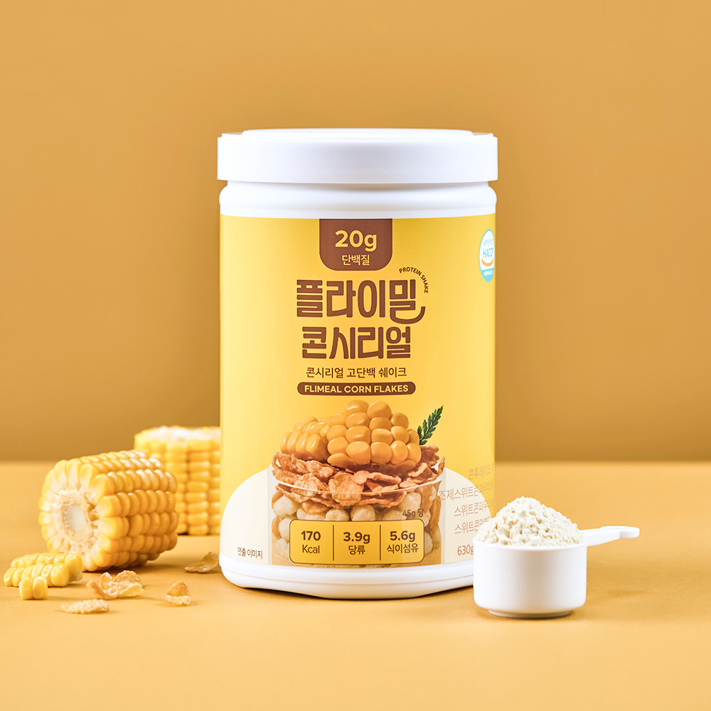 플라이밀 단백질 쉐이크 대용량 콘시리얼, 630g, 1개