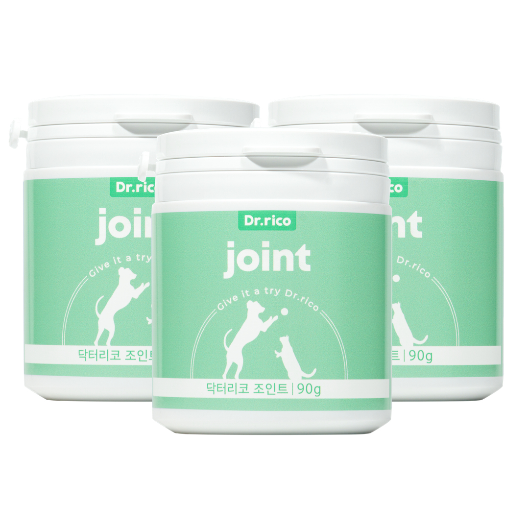 닥터리코 조인트 강아지 슬개골 관절 디스크 영양제 90g, 3개