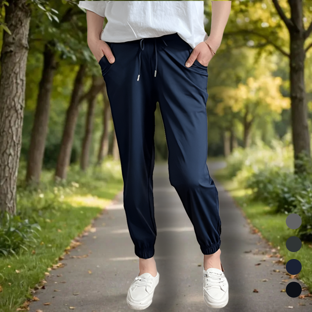 조그팬츠 일 바지 작업 작업복 여성 봄 가을 스판 조거 - 상품 이미지