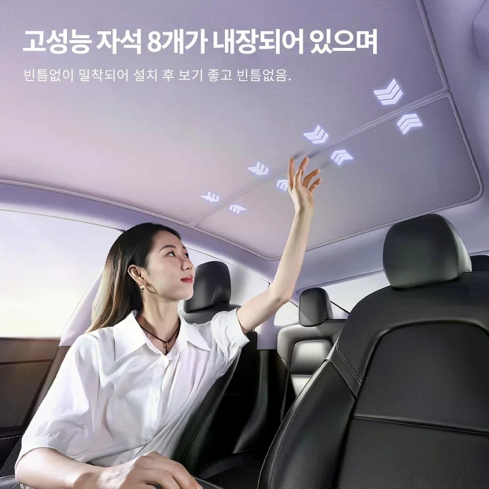 YZ 테슬라 모델 3 Y 자석 마그네틱 선쉐이트 차단 선루프 M3 하이랜드 중국 - 상세 이미지 5