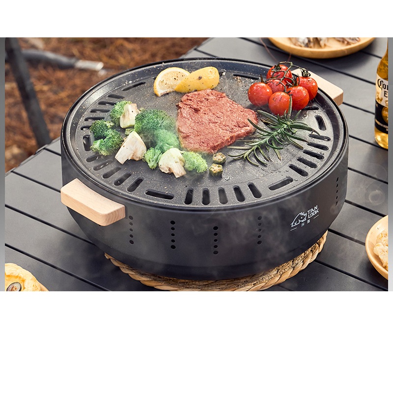 야끼니꾸 화로 바베큐 그릴 숯불 꼬치 구이 옵시디언 블랙 그릴 - 상품 이미지