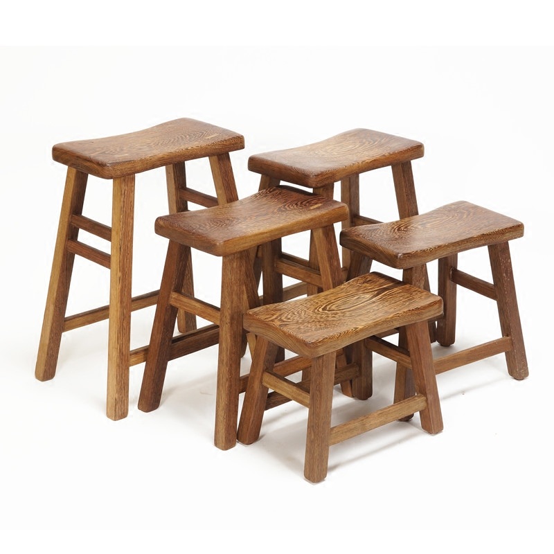 소형 원목스툴 나무 벤치 인테리어 키높이 미니 사각 고재 두꺼운 33cm 34x18 - 상품 이미지