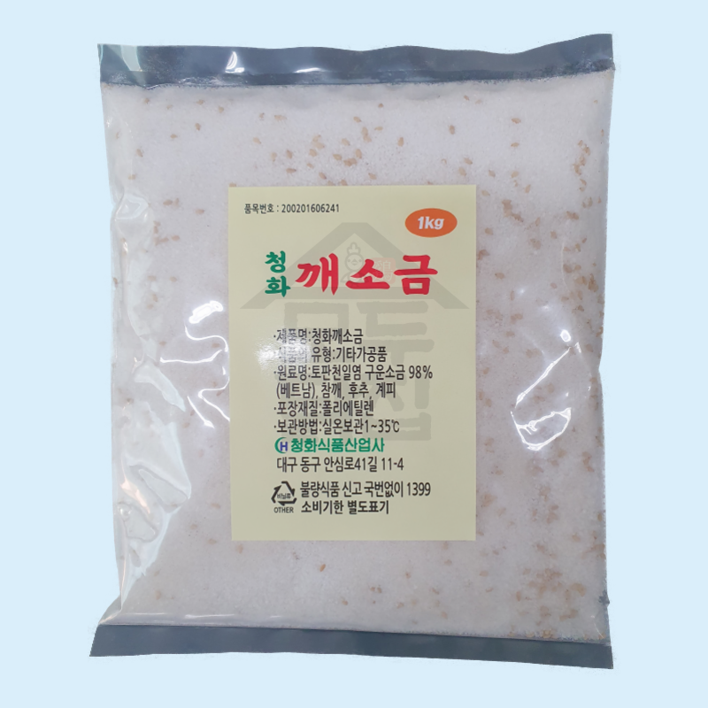 청화 대용량 치킨 양념소금 깨소금 1kg x 20봉지 BOX 업소용 - 상품 이미지