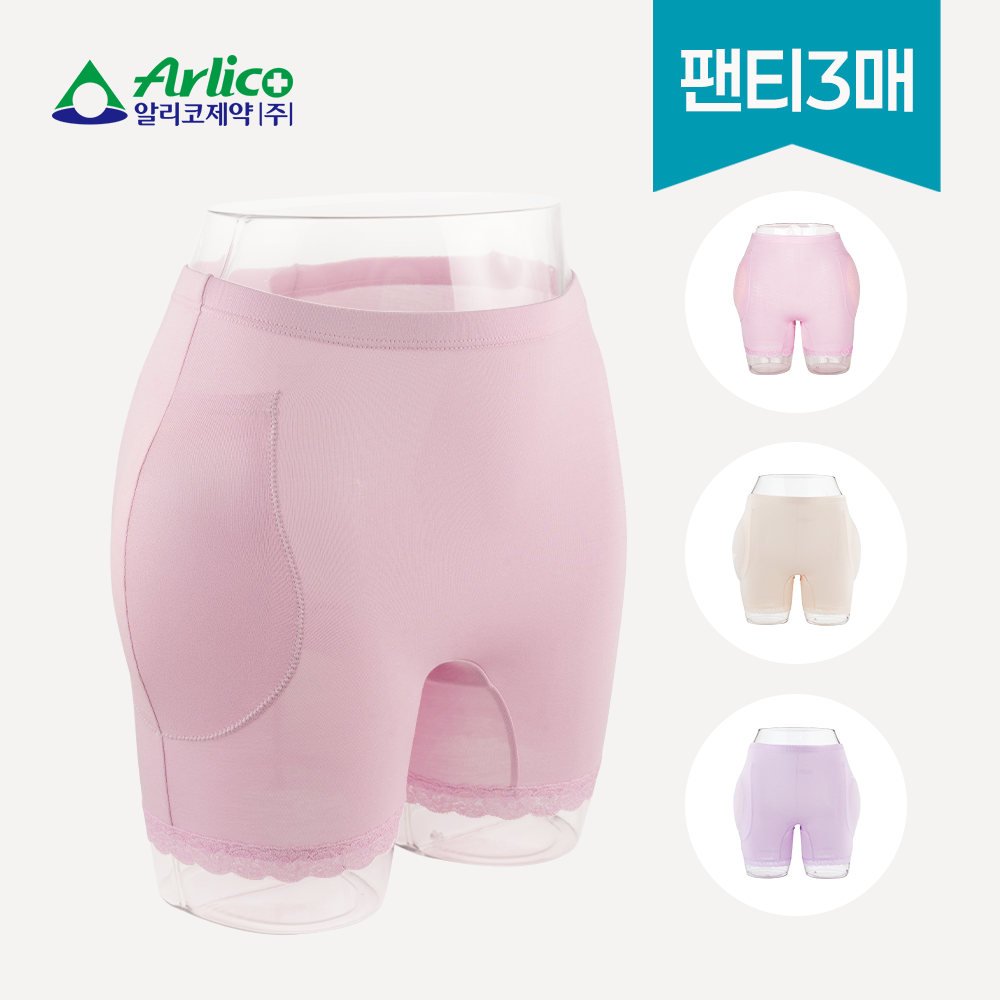 알리코제약 속옷형 고관절보호대 고관절보호팬티 리필 교체용 전용팬티 여성용/낙상예방,어버이날 - 상품 이미지