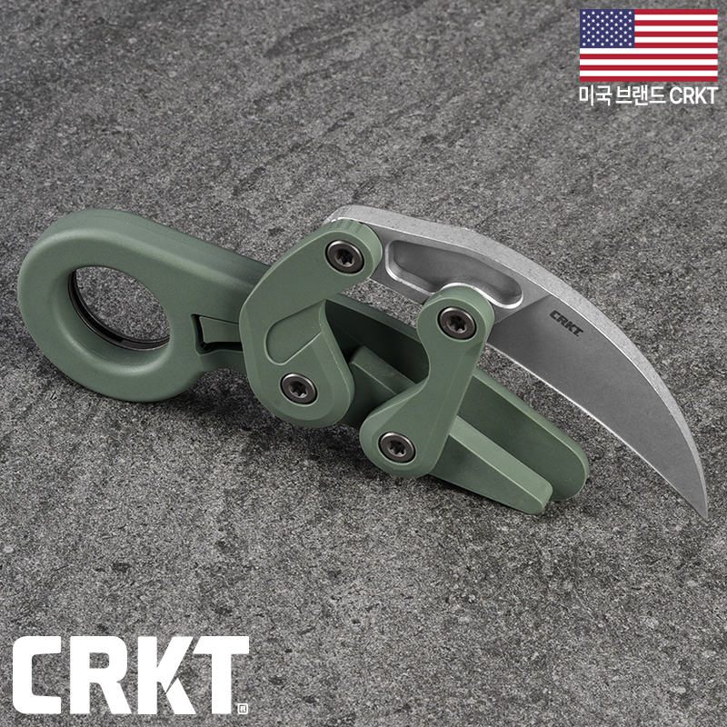 씨알케이티 프로보크(F) 그린 서바이벌 아웃도어 카람빗 나이프