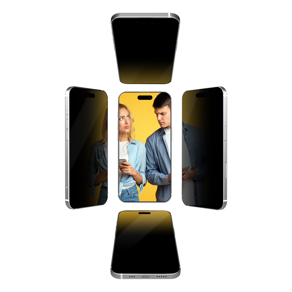 아이쉘 360도 사생활보호 풀커버 강화유리 액정보호 필름 아이폰16e, 2매입