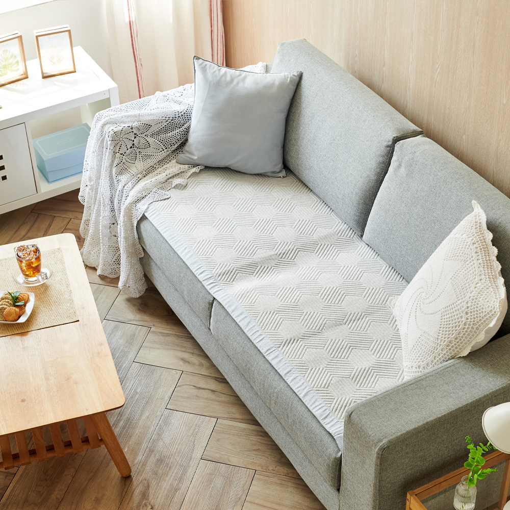 듀라론 냉감 쇼파 여름 패드 3인용 쿨링 돌쇼파 매트 커버 65x175