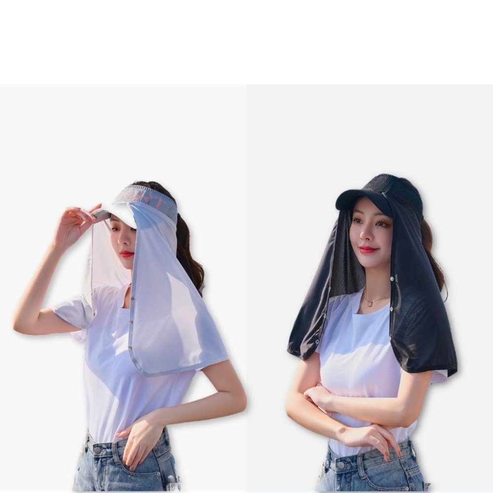 일할때쓰는모자 뒷목가리는모자 어깨 커버 썬캡 밭일 텃밭 망토 - 상세 이미지 4