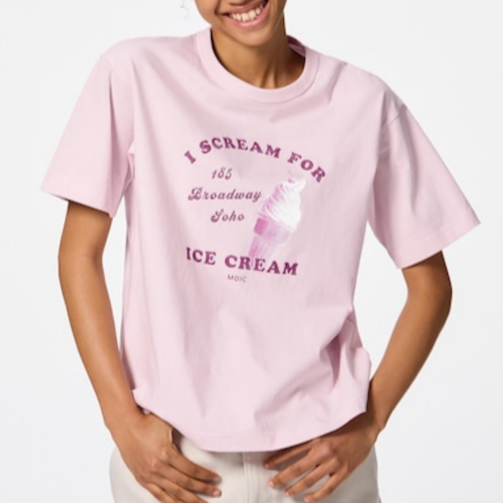 지유 반팔티 그래픽 T MUSEUM OF ICE CREAM 여자 여성 티셔츠 356589 - 메인 이미지