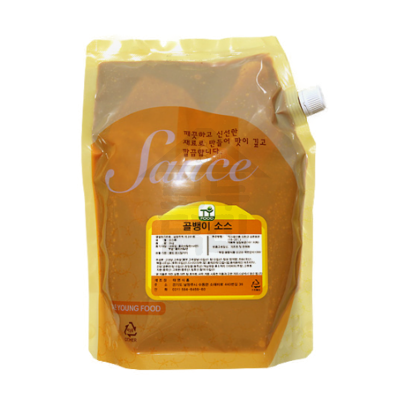 태영식품 골뱅이소스 2KG 매콤한맛 골뱅이무침 소면 쫄면소스 - 상세 이미지 2