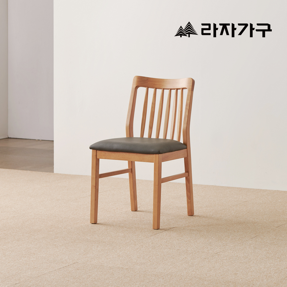 라자가구 데니스 원목 식탁 의자 스퀘어형 - 메인 이미지