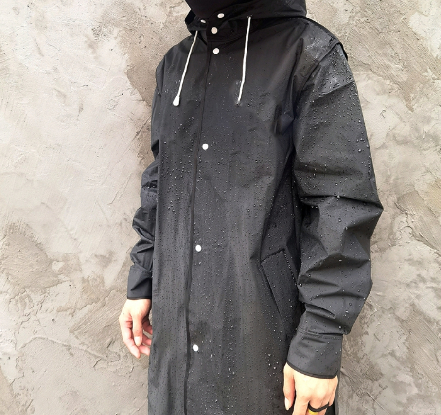 산토초이 EVA 방수 레인코트 남성 성인 코트형 여성 우비 우의
