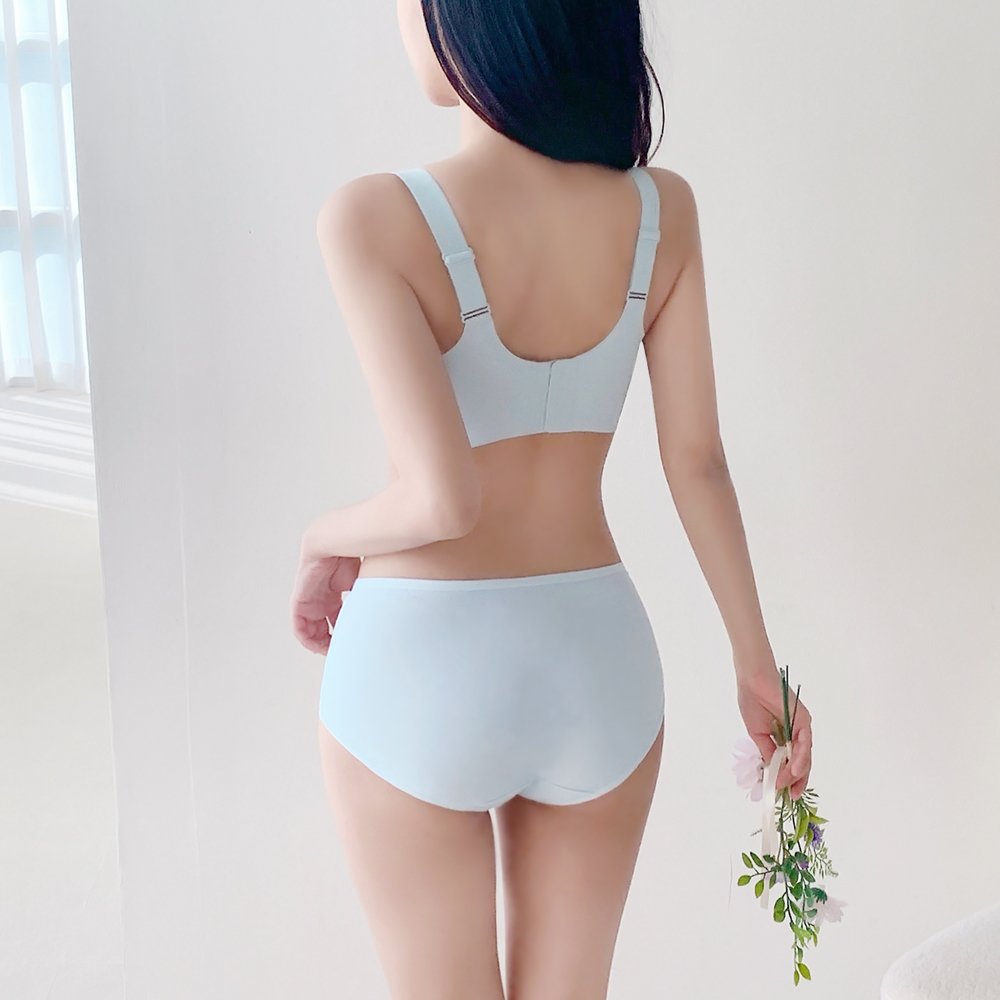 심리스브라 풀컵 리얼스킨핏 노와이어 일체형패드 빅사이즈 처진가슴보정 브라렛 이미지 3