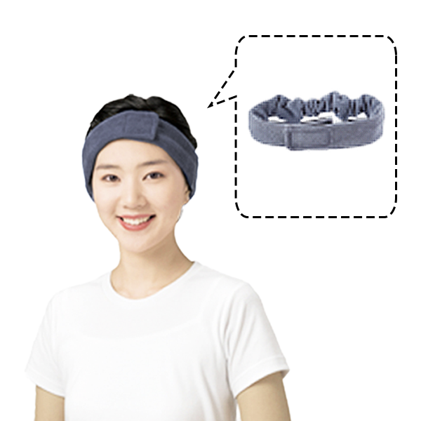 라인실업 헤어밴드 머리띠 LN801 그레이 1세트 10개입 - 상세 이미지 2