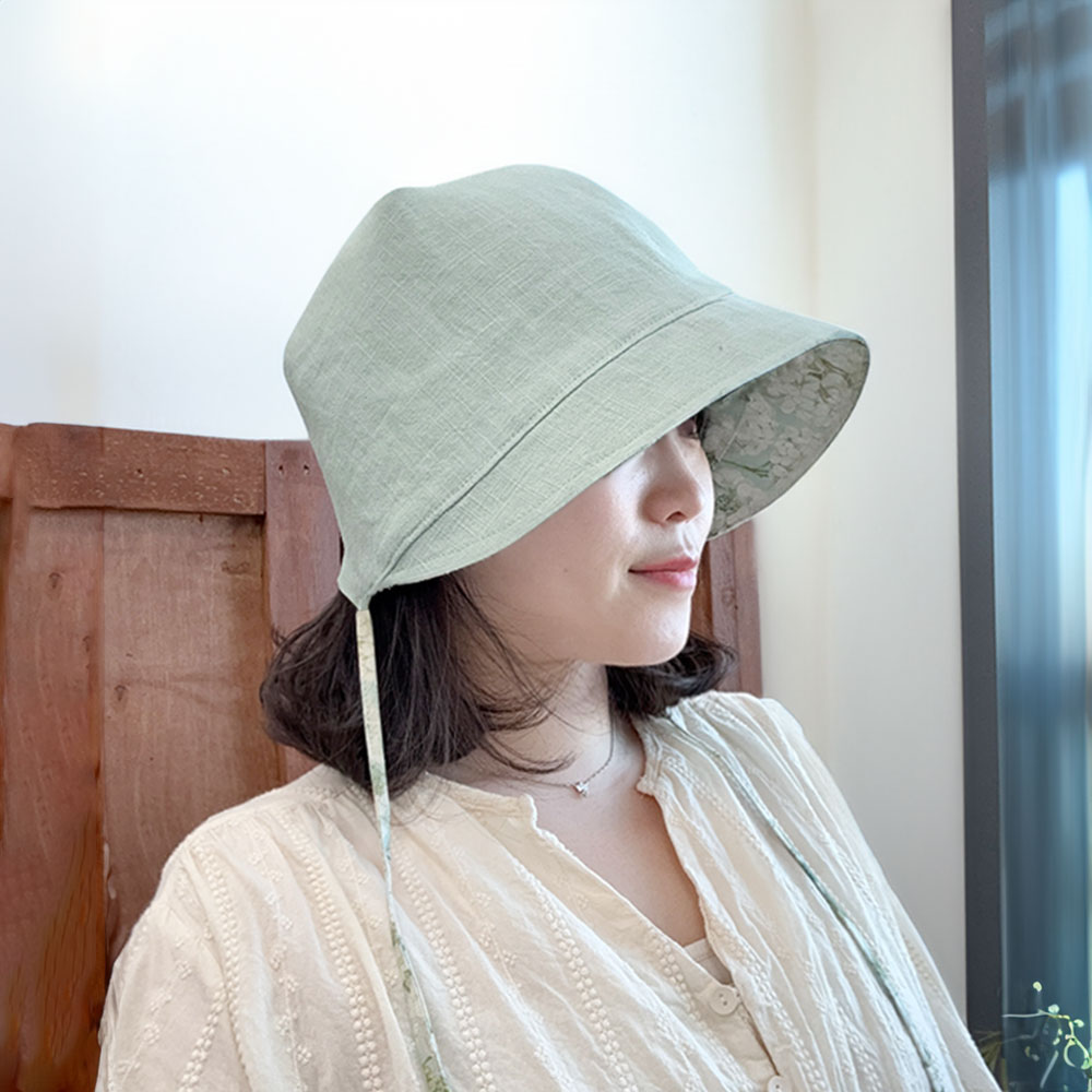가인 시그니처 린넨 양면 챙 보넷 3colors - 상세 이미지 2