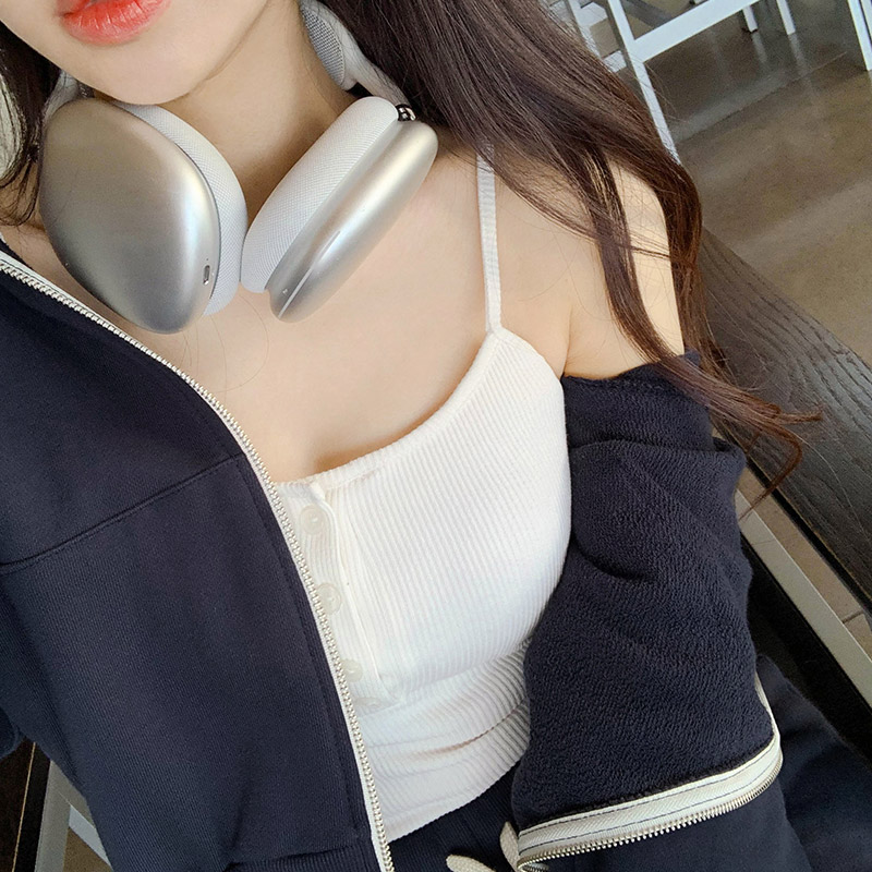 여름 나시 에코 버튼 나시 골지 세미크롭 패드 나시 착용법 후기