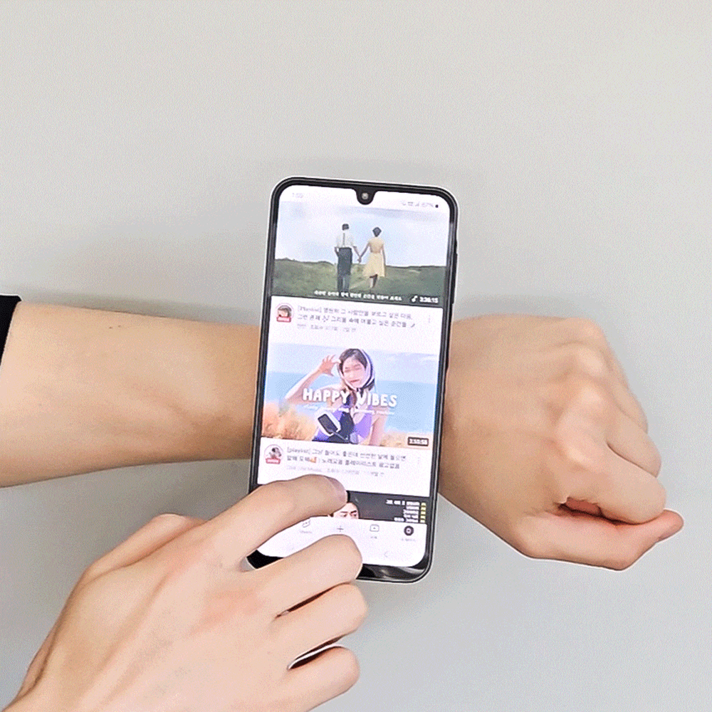 유즈베러띵 N52 맥세이프 스트랩 핸드폰 손목 거치대 택배 유모차 런닝 S(24cm)