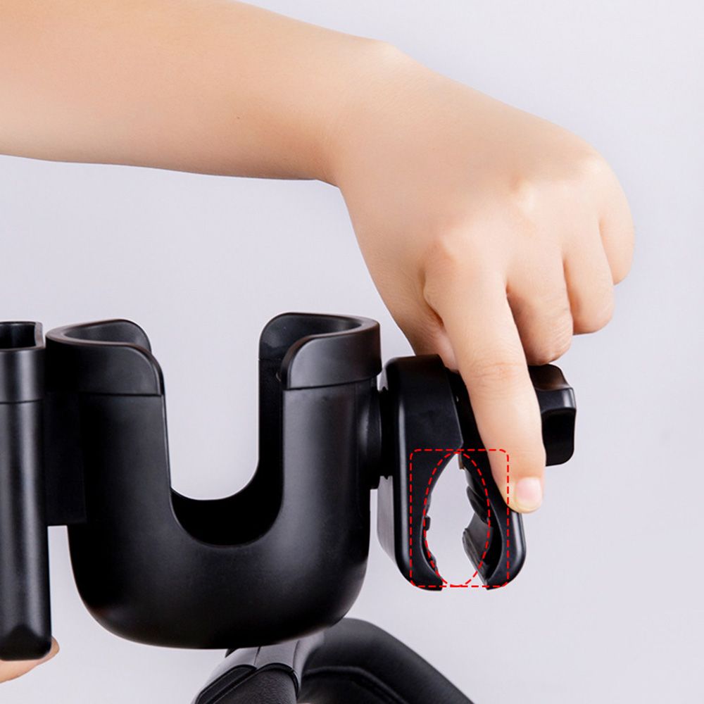 2in1 유모차 컵홀더 핸드폰 거치대 스마트폰 텀블러 웨건 자전거 휠체어