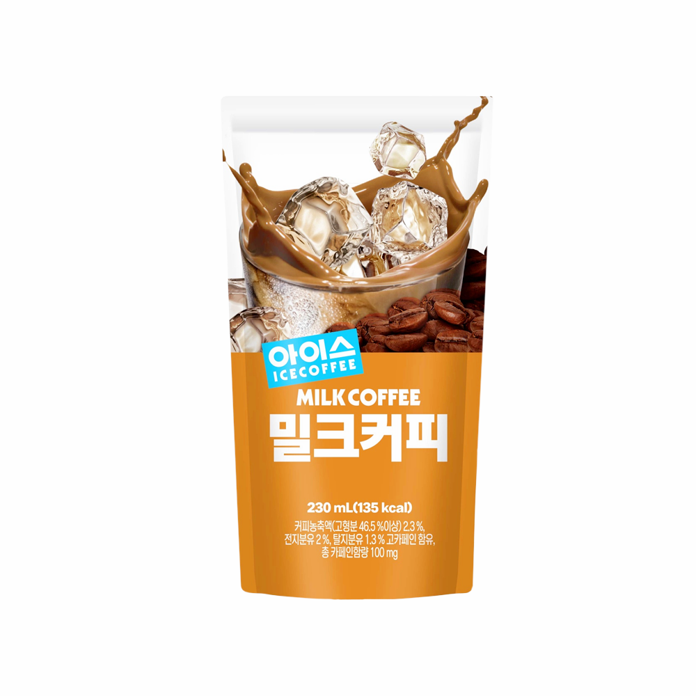 대호 아이스 밀크커피 파우치음료 230ml : 티앤엠컴퍼니