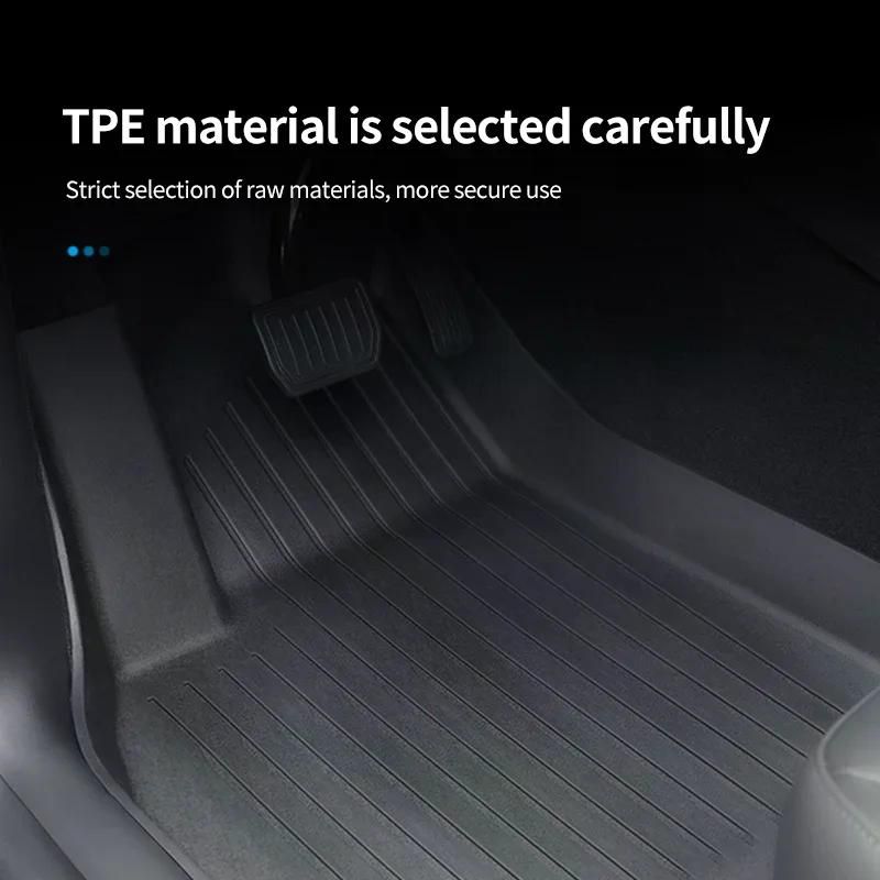 YZ 테슬라 모델 Y용 바닥 매트 더블 레이어 3D TPE - 상세 이미지 5