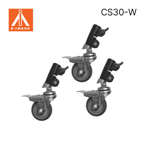 E-IMAGE GRIP CS30-W EIMAGE - WHEELS FOR C-STAND WITH 30MM TUBE DIA (FOR LCS-04/05/0
