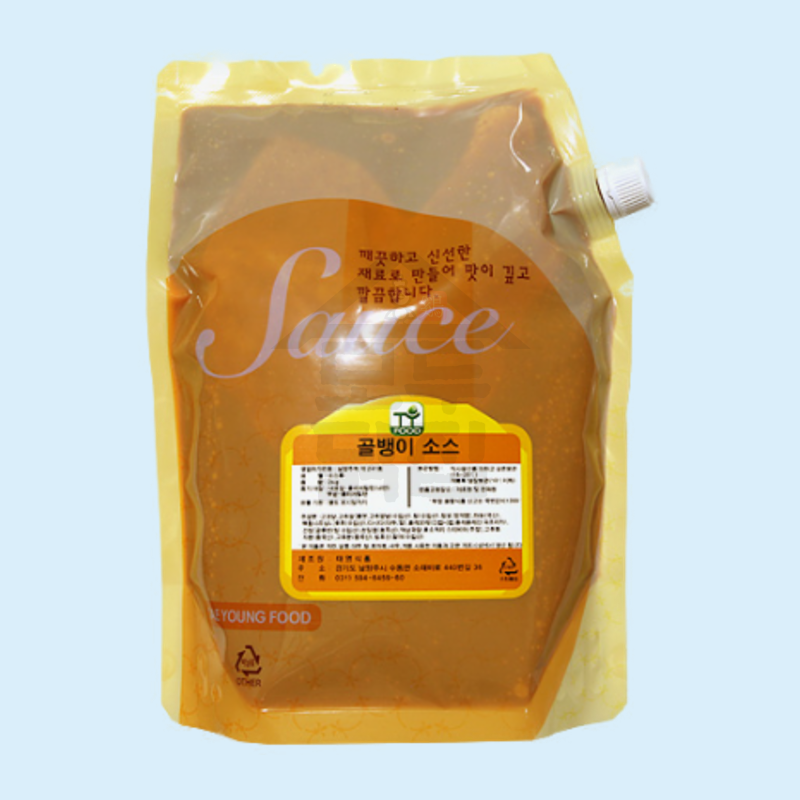 태영식품 골뱅이소스 2KG 매콤한맛 골뱅이무침 소면 쫄면소스 - 메인 이미지