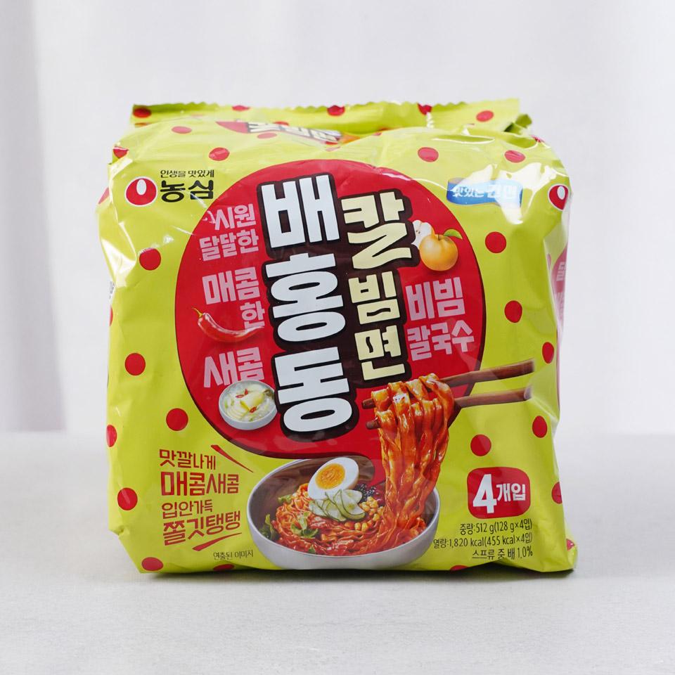 메가마트 농심 배홍동 칼빔면 128g x 4 - 메인 이미지
