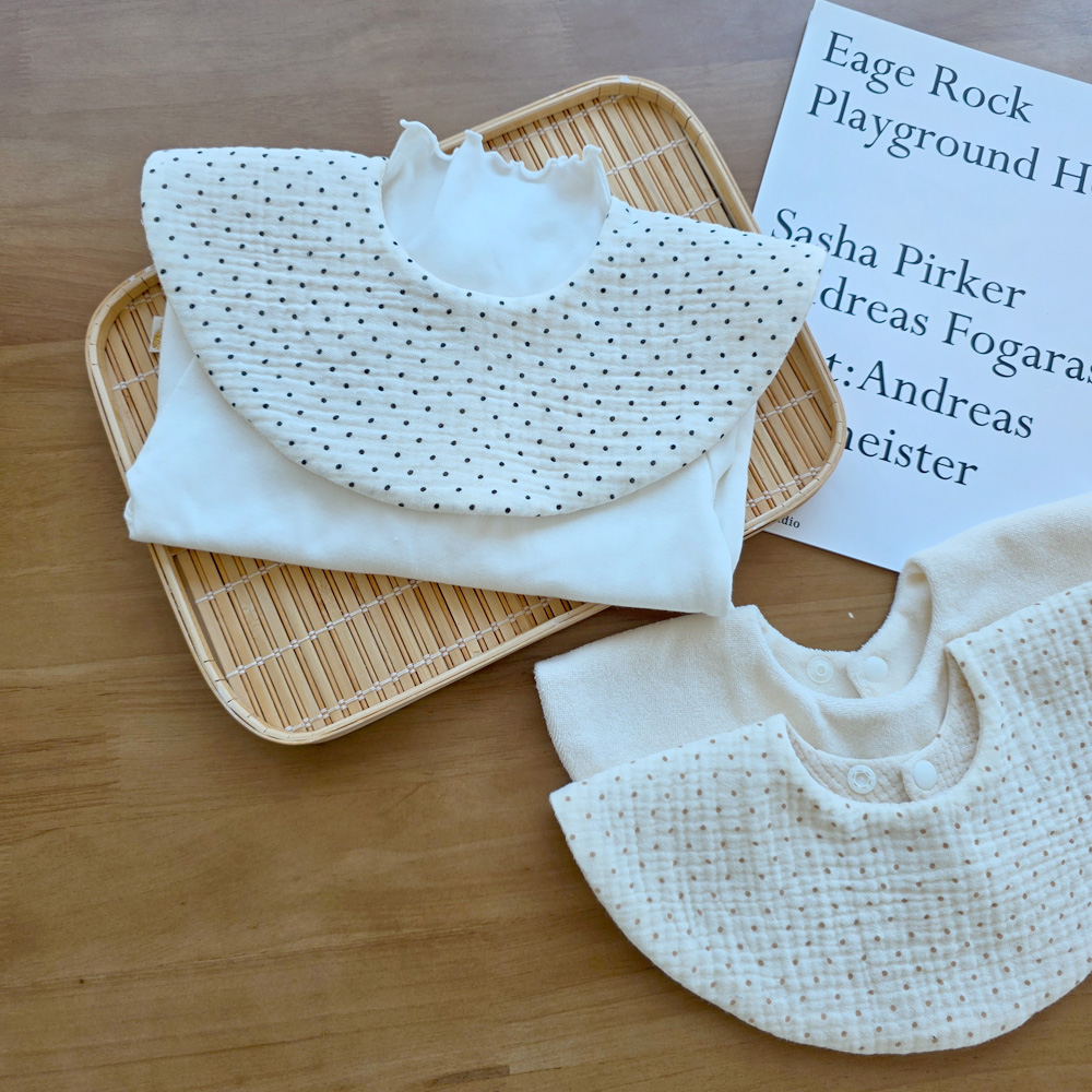 아기 턱받이 롤링 빕 이유식 침받이