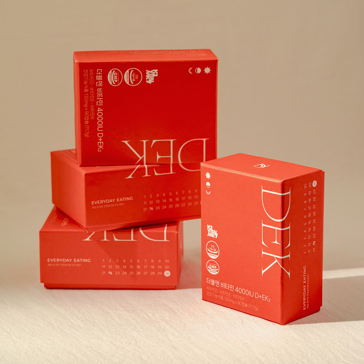 더블엔 비타민D 4000IU+EK2 고함량 비타민K 1박스/90캡슐/3개월분