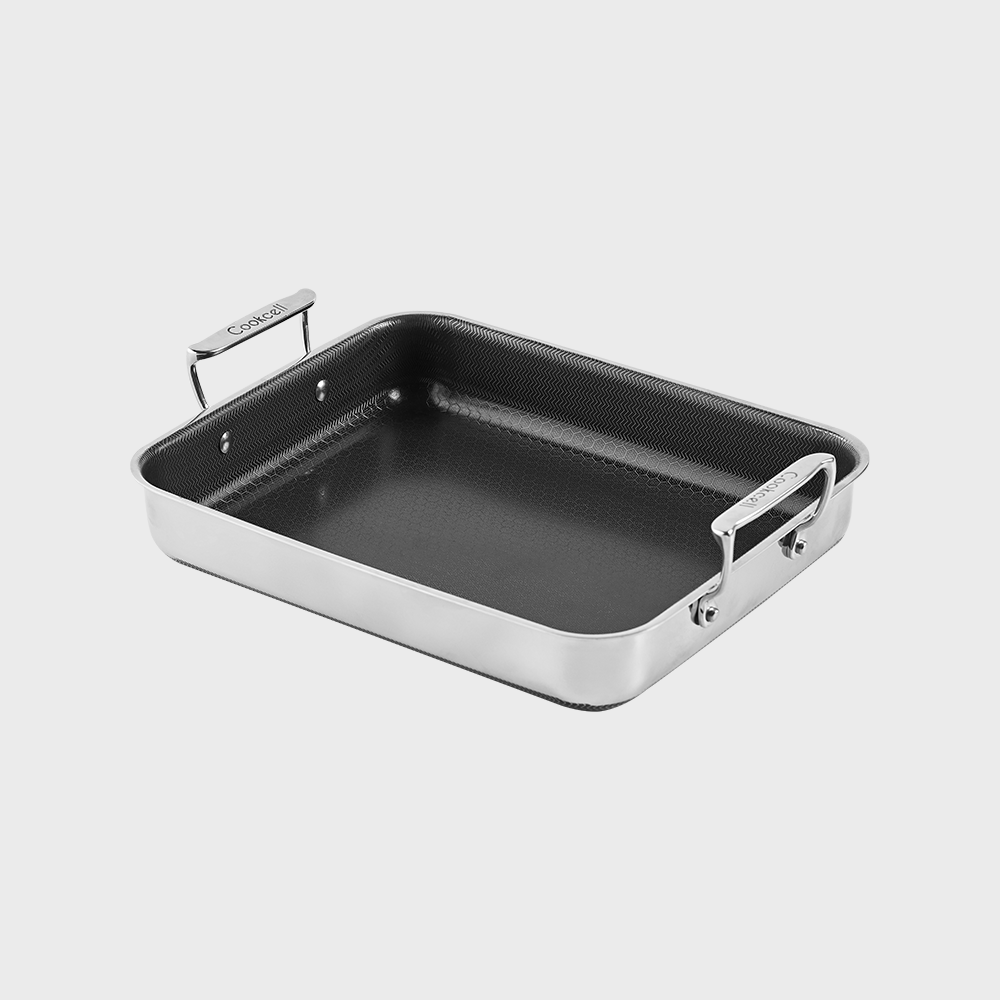 쿡셀 블랙 에디션 사각 멀티팬 네모 프라이팬 떡볶이팬 30cm - 메인 이미지