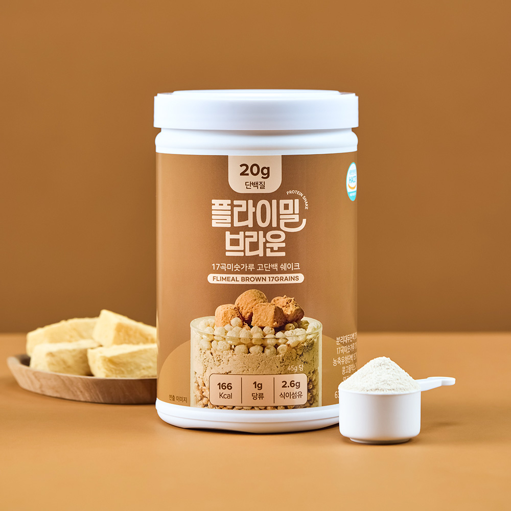 플라이밀 단백질 쉐이크 대용량 브라운, 630g, 1개