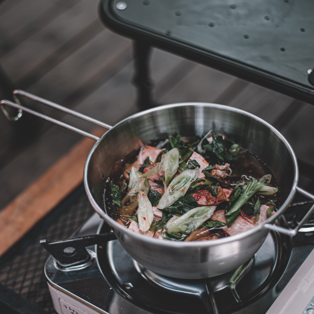 키녹스 캠핑냄비 빅시에라컵 1800ml 스텐뚜껑 나무손잡이