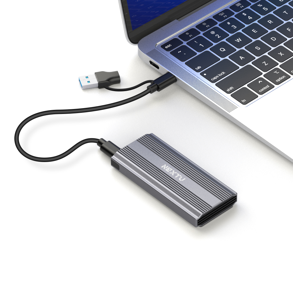 넥스트유 NVM NGFF M.2 10Gbps USB3.1 GEN2 SSD 외장 케이스 - 메인 이미지