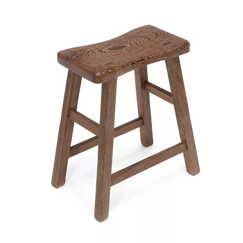 소형 원목스툴 나무 벤치 인테리어 키높이 미니 사각 고재 두꺼운 33cm 34x18 - 상세 이미지 4