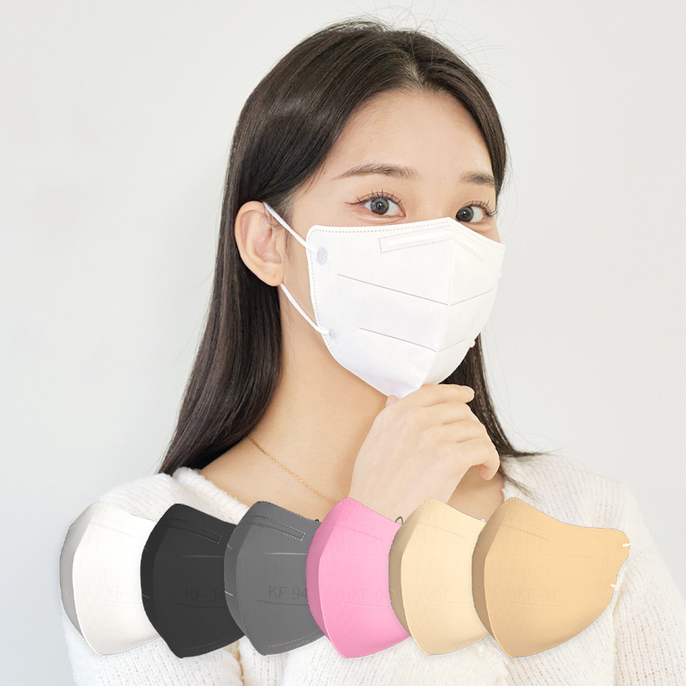 KF94 새부리형 마스크 대형 50매+50매 숨쉬기편한 일회용 얇은 마스크