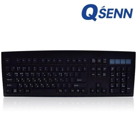 QSENN DT35 106 ABS 풀윤활 가스켓 유무선 기계식 키보드 애플민트축 V1