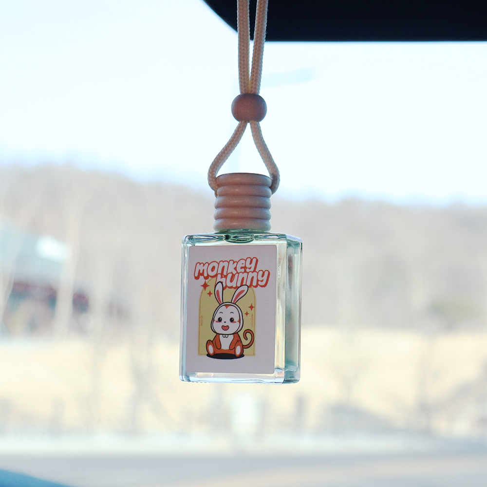 차량용 룸미러 걸이형 방향제 카 디퓨저 달콤바다 슝슝카, 15ml, 4개 - 상세 이미지 4