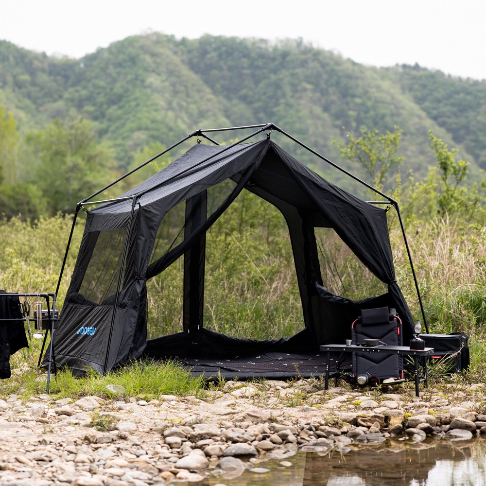 아이두젠 캐빈 프로 감성 쉘터 농막 텐트 블랙