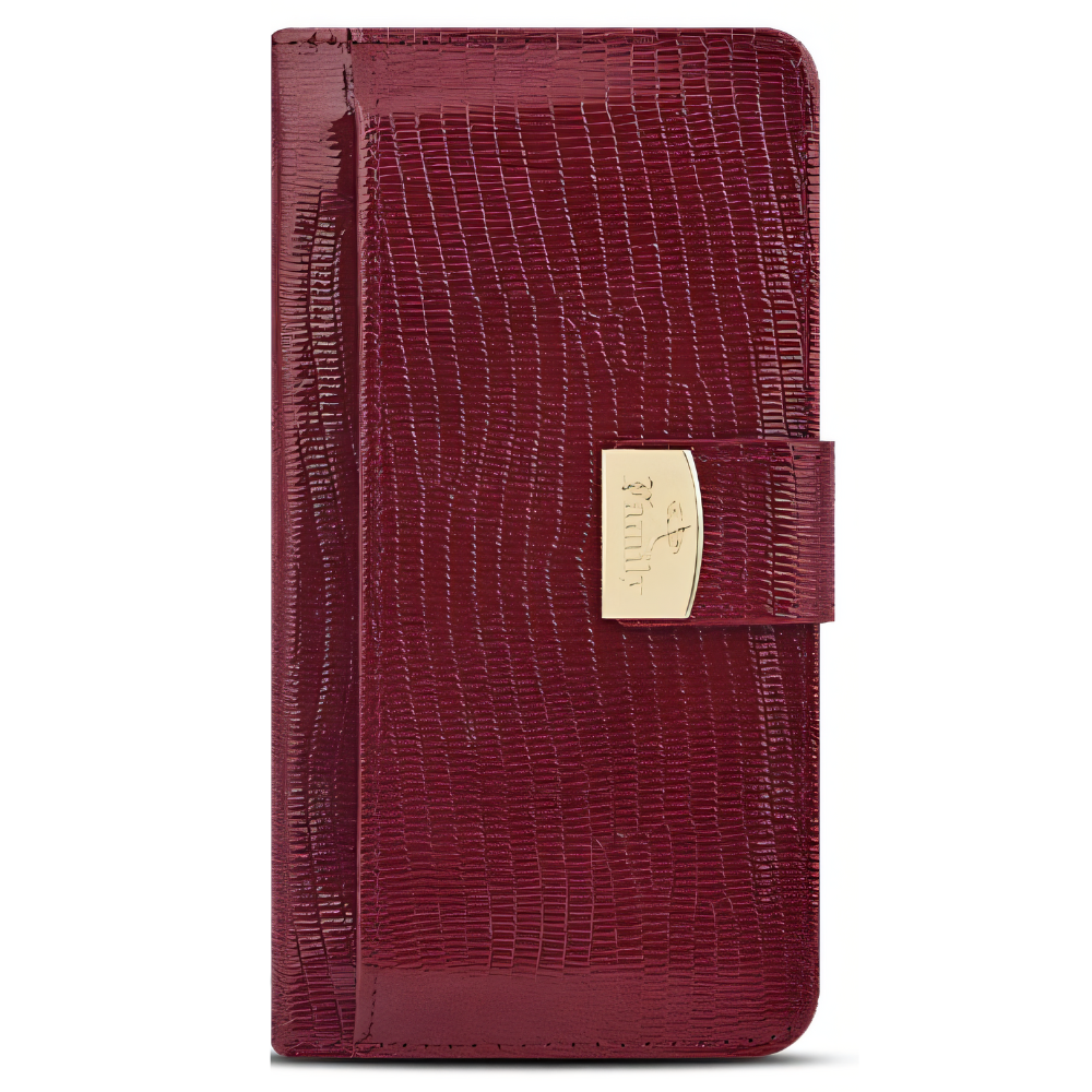 로얄 천연소가죽 지갑 다이어리 케이스 레드, 갤럭시Z 폴드7