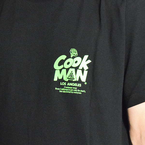 쿡맨 Cookman 피자 콤보 반팔 티셔츠 25SS 블랙 - 상세 이미지 4