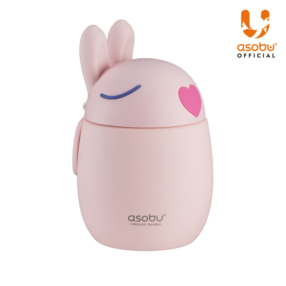 아소부 스테인레스 보온 보냉 베스티 푸드자 보온도시락 베스티 학생 수능 600ml, 버니 - 상세 이미지 4