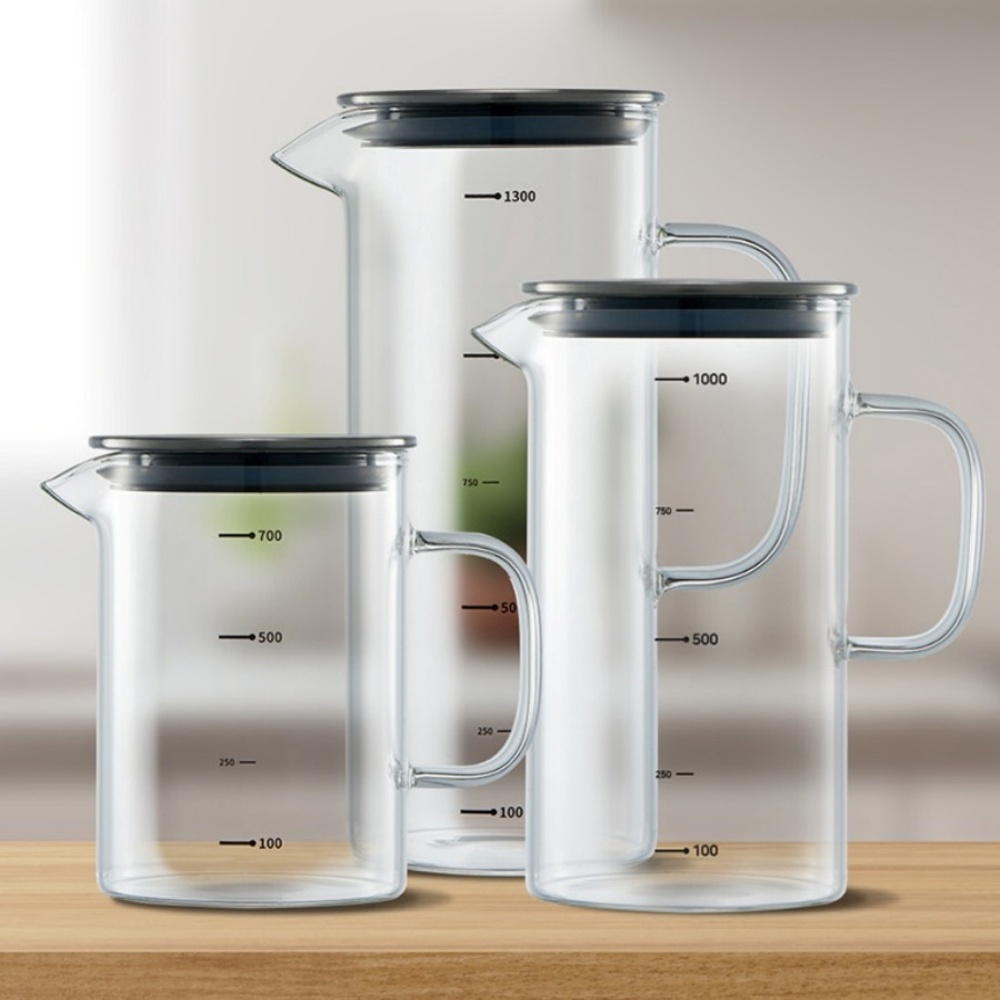 내열유리물병 냉장고 보틀 티백 음료 물피쳐 손잡이 워터포트 저그 700ml - 상세 이미지 3