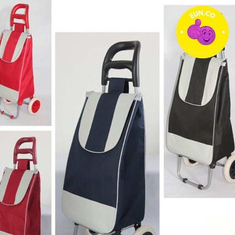 바퀴 달린 시장 바구니 접이식 쇼핑카트 할머니 부모님 구르마 2중손잡이 장바구니