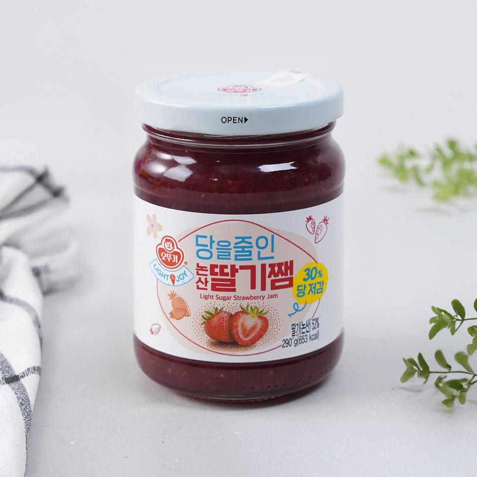 메가마트 오뚜기 당을 줄인 논산 딸기쨈 290g - 메인 이미지