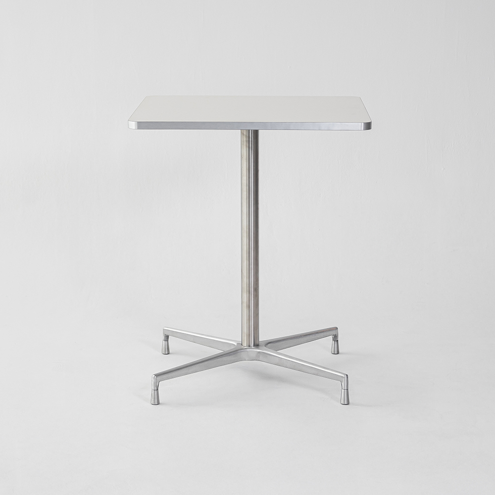 사각테이블 다이닝 미드센추리 카페 테이블 1인용 화이트 600 밀러 테이블