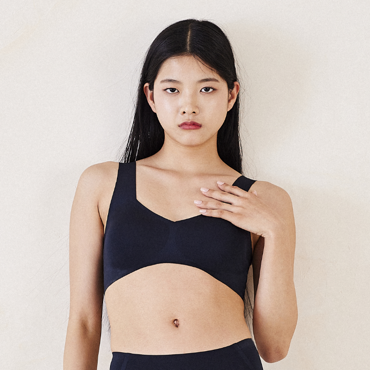 로브로이 심리스브라 히든브이넥 노후크 물방울 브라 볼륨 업 브라렛 속옷 이미지 6