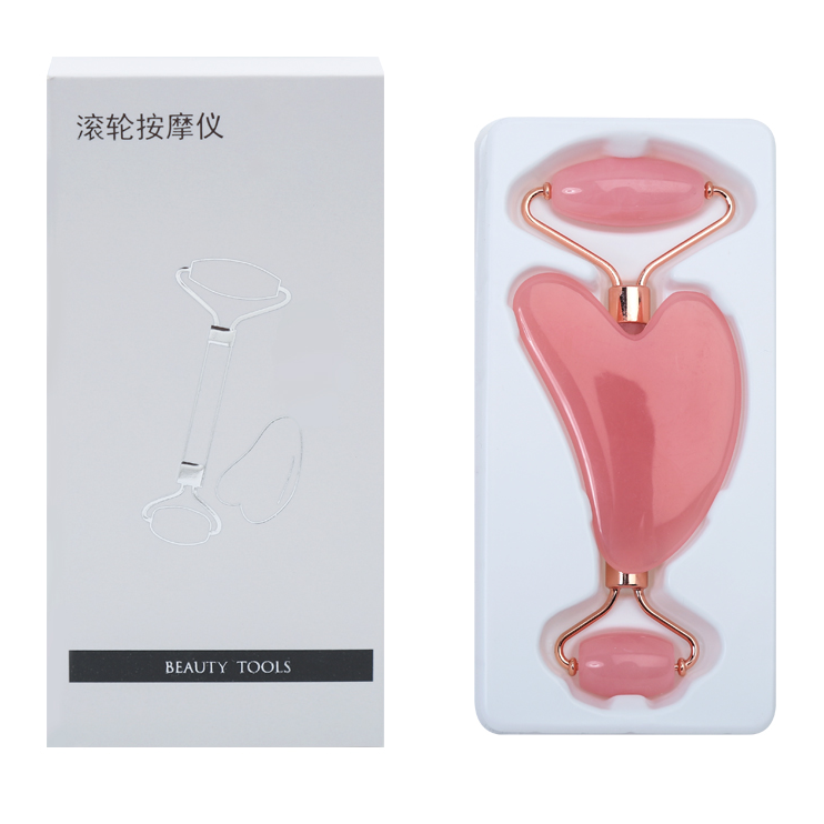 로즈쿼츠 전신 바디 괄사 롤러 마사지기 스틱 얼굴 경락 리프팅 두피 다리 마사지 효과 - 상세 이미지 3