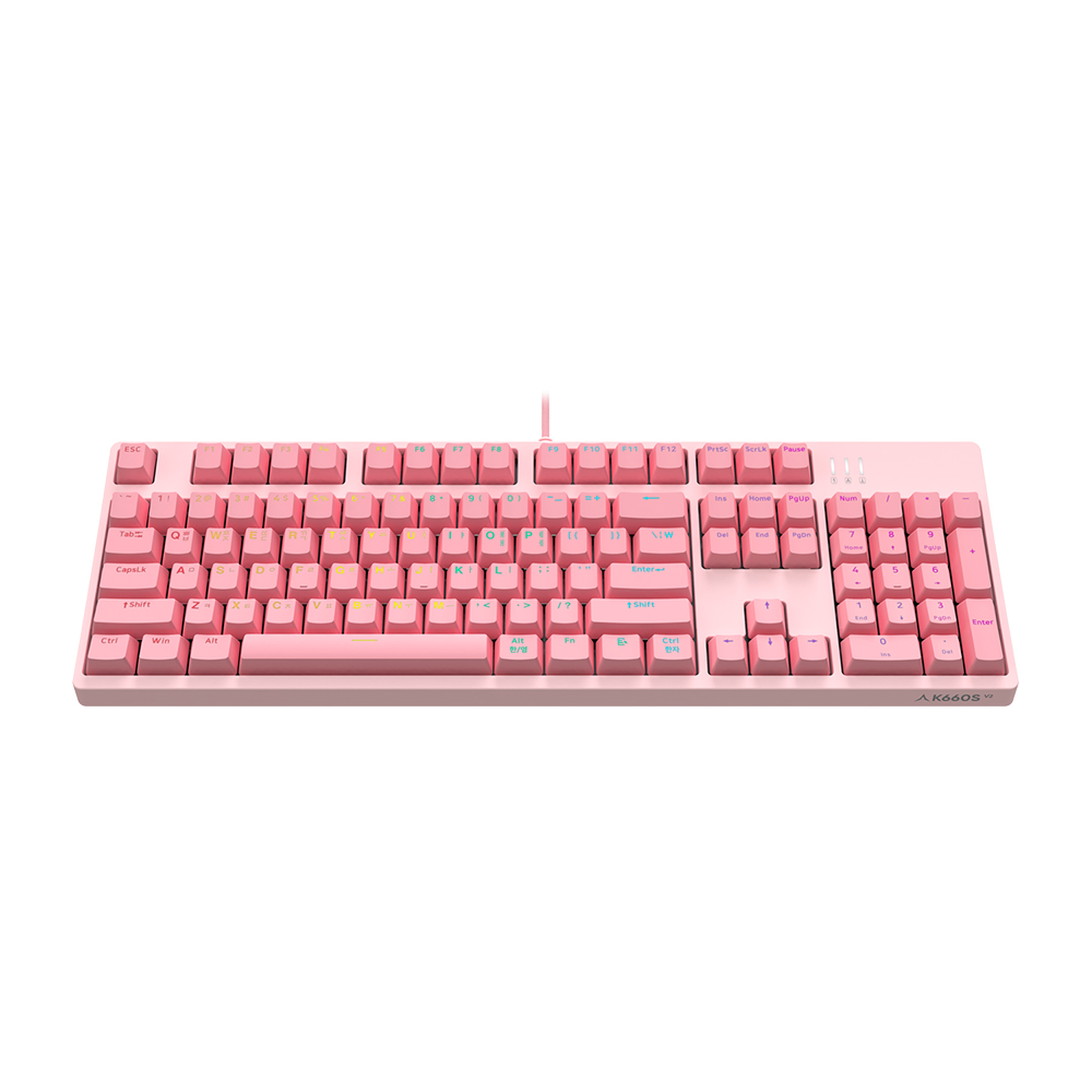 앱코 해커 K660 S V2 게이밍 기계식 키보드 청축 한글 풀배열 사무용 방수 - 상세 이미지 4
