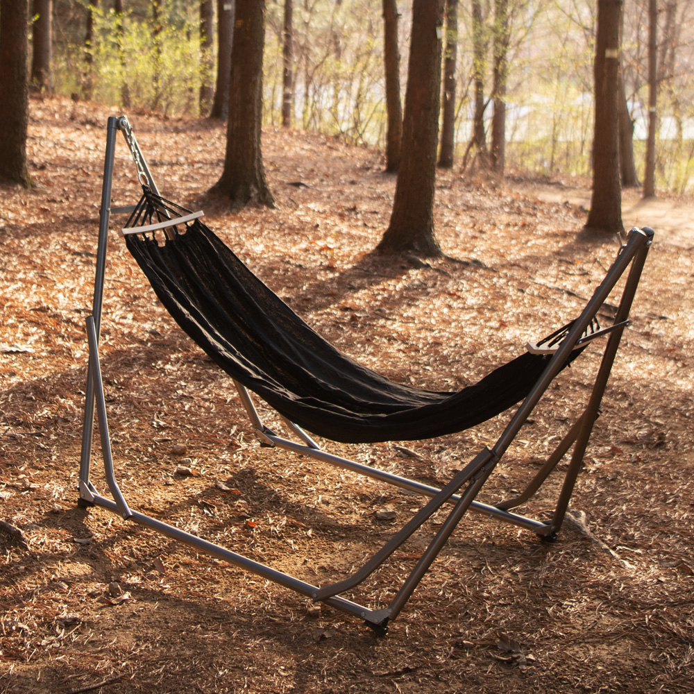 아이두젠 자립형 매트블랙 릴렉스 해먹