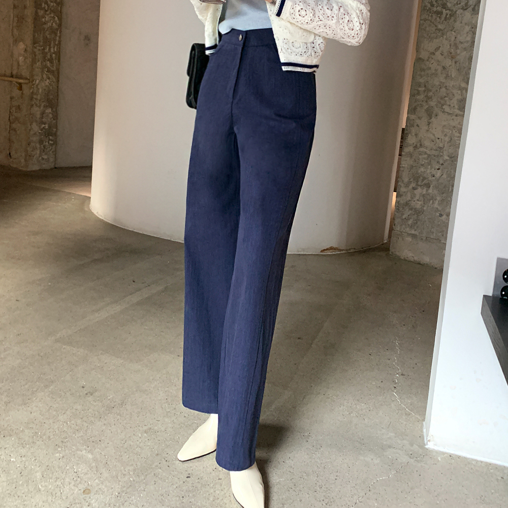 라치타 코튼 데님 와이드 팬츠 - 상세 이미지 3